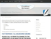 Tablet Screenshot of clearvisionelectronics.com.au